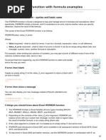 Excel IFERROR Function With Formula Examples