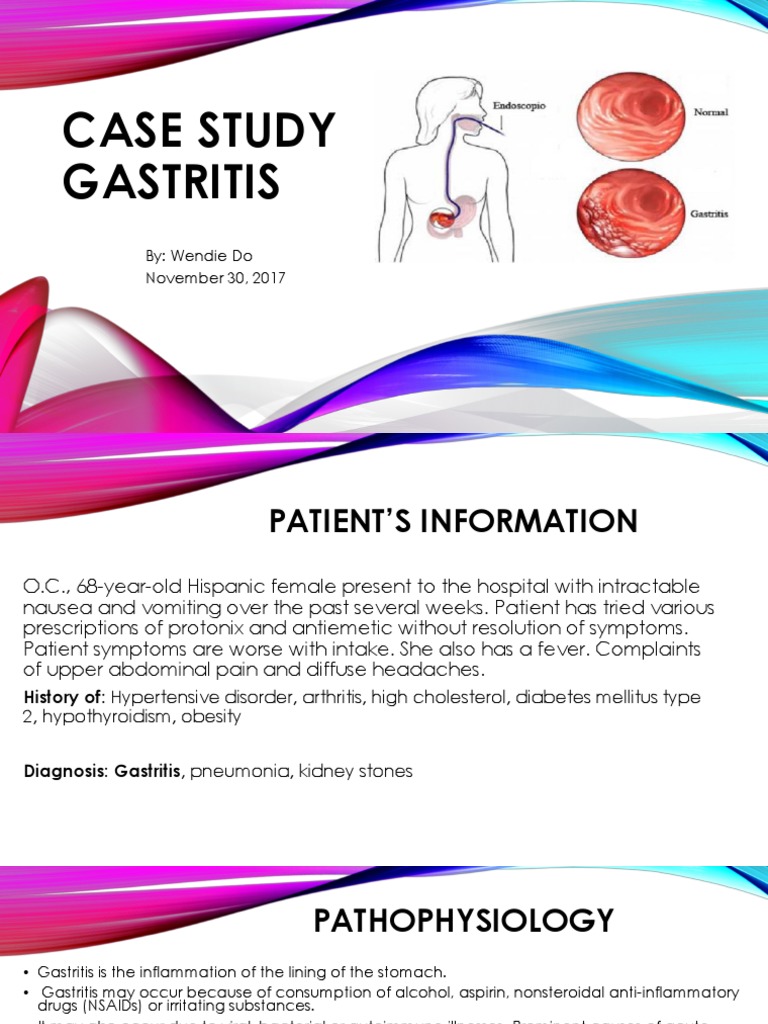 Case Study Gastritis PDF Medical Specialties Clinical Medicine