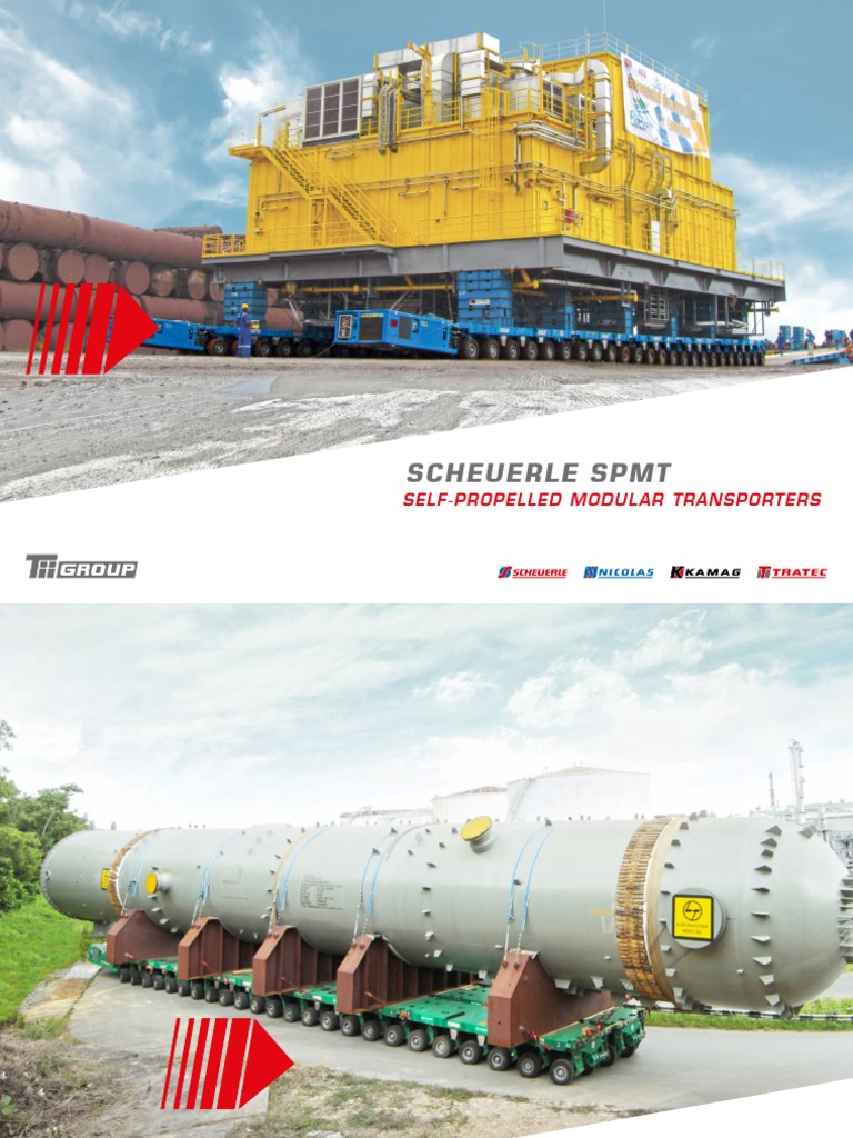 Scheuerle SPMT Overview and Specifications | PDF | Steering | Vehicles