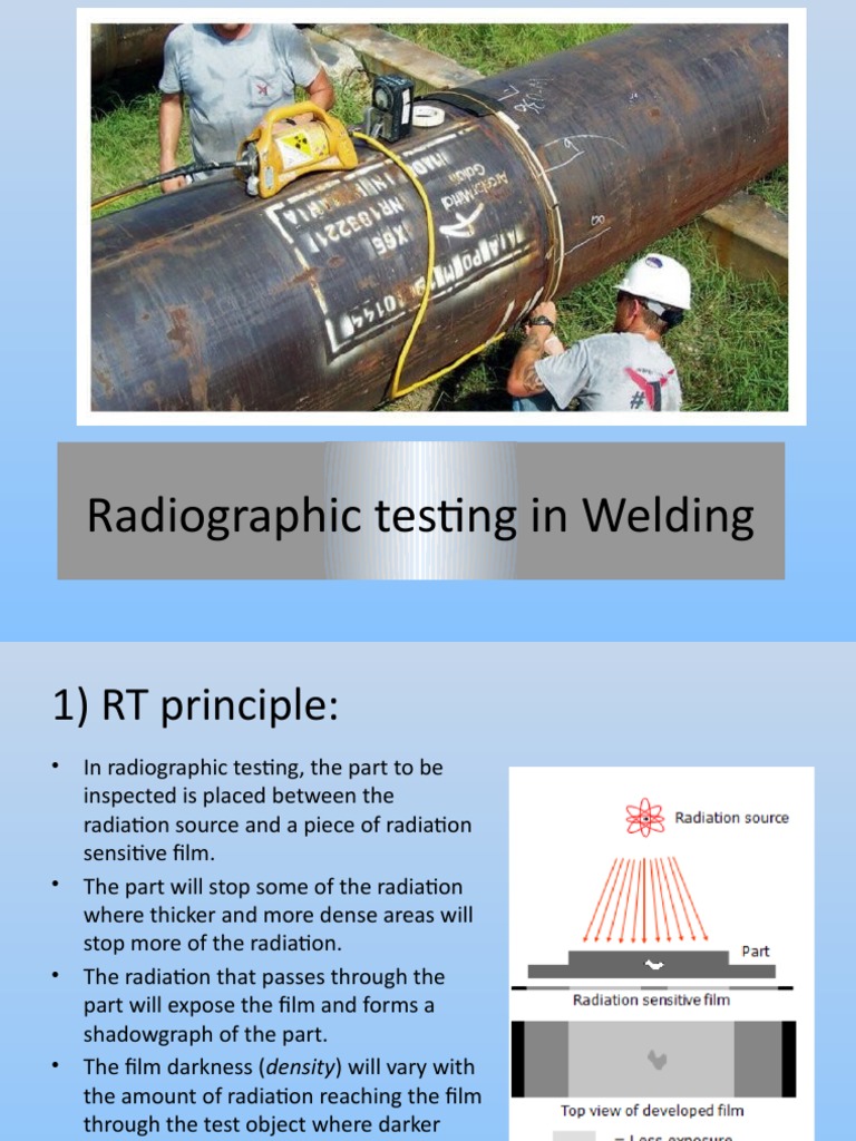 Radiographic Testing in Welding Explained | PDF | Gamma Ray ...