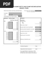 Petty Cash Count