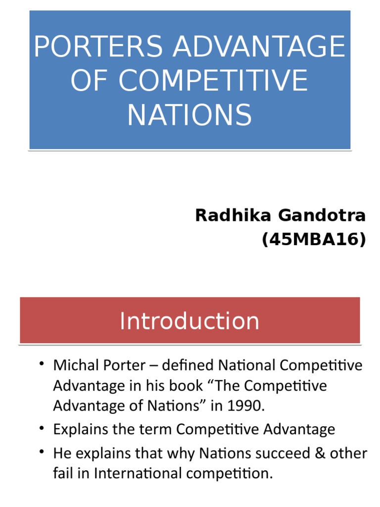 the competitive advantage of nations pdf free download