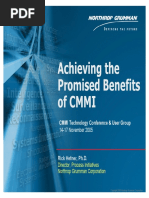 Achieving The Promised Benefits of Cmmi: CMMI Technology Conference & User Group