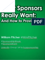 What Sponsors Really Want - Workshop - 2017