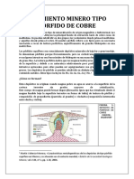 Yacimiento Tipo Porfido de Cobre