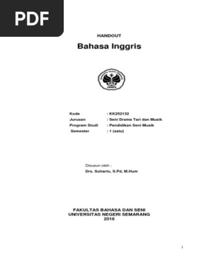 Handout Bahasa Inggris S1 2016 Polygraph Jazz