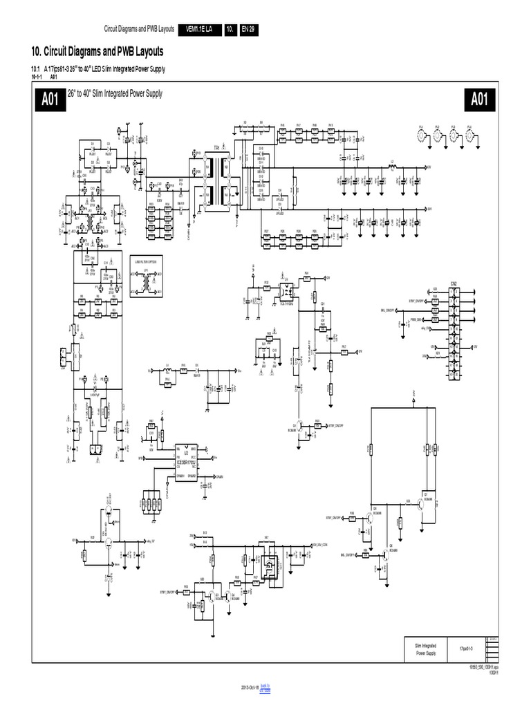 Vestel 17ips61-3 Led Slim Integrated Power Supply