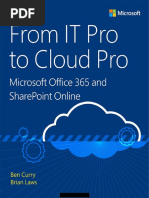 From IT Pro To Cloud Pro - Microsoft Office 365 and Sharepoint Online  (2016) | PDF | Share Point | Office 365