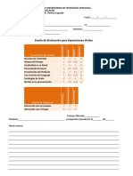 Escala de Evaluación para Exposiciones