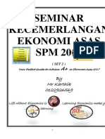 Seminar Dan Bengkel Ekonomi Asas Serta Soalan KBAT SPM 2017