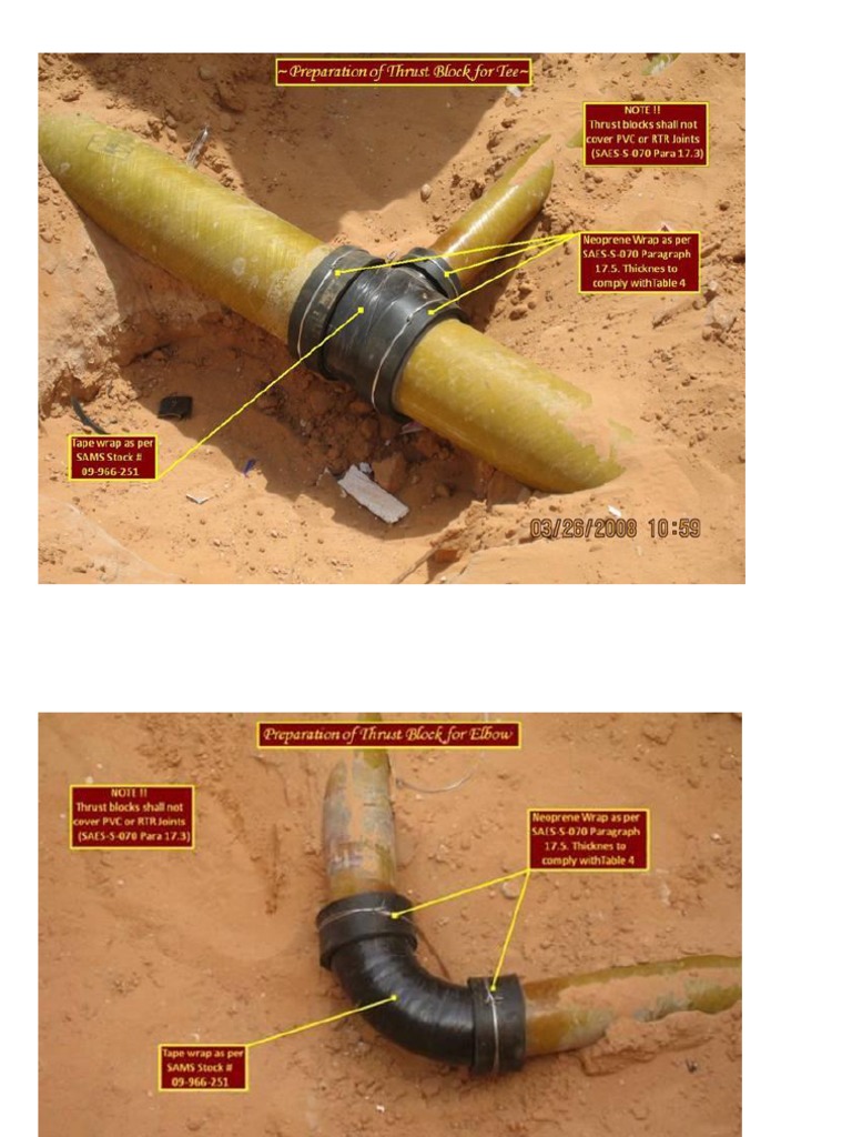 Thrust Block Installation PDF | PDF