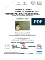 Curs Managemetul Clasei de Elevi Gestionarea Situatiilor de Criza PDF