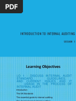 Introduction to Internal Audit