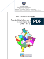 Repertori Statistikor Mbi Ndermarrjet Ekonomike Ne Kosove TM2-2012 PDF