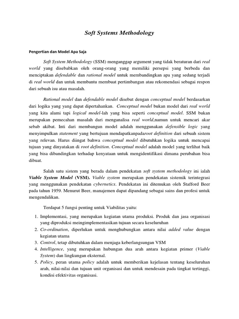 Soft Systems Methodology PDF