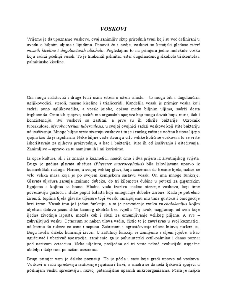 Voskovi | PDF