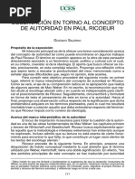 Concepto de Autoridad en Ricoeur