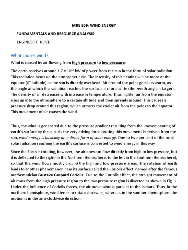 Wind Energy Basics and Analysis | PDF | Wound | Turbine