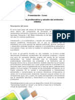 Presentación Del Curso Introducción a La Problemática y Estudio Del Ambiente - 358001