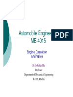 Automobile Engineering - Engine Operation and Valves