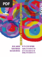 Catalogo XXII Biienal de Musica Brasileira Contemporanea