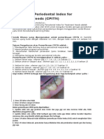 Community Periodontal Index For Treatment Needs