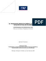 CAF 2005 El Transporte Urbano en América Latina y La Situación Actual en Colombia