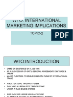 Wto: International Marketing Implications: Topic-2