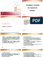  Suspension y Extinción Del Contrato de Trabajo