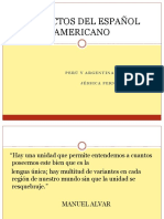 Dialectos Amerianos Oerú-Argentina 1