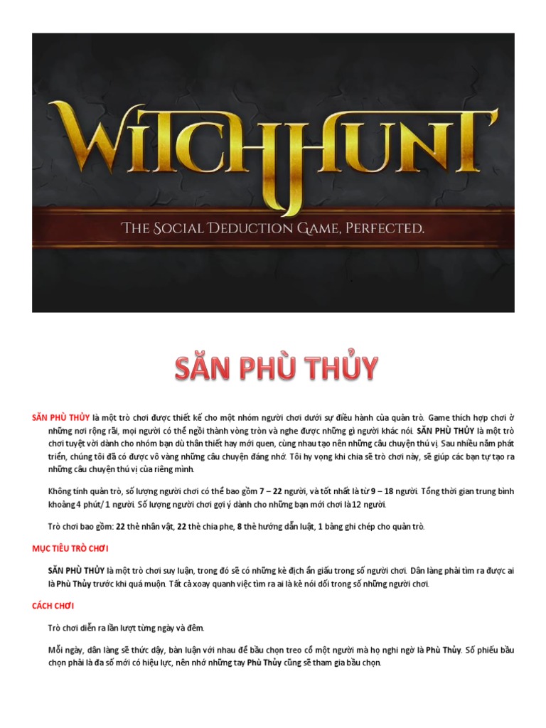 Witch Hunt Pdf