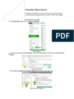 Cara Mematikan Macro Excel