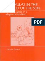 Gary H. Gossen. Chamulas in the World of the Sun. Time and Space in a Maya Oral Tradition-Waveland
