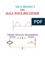 Half Wave Rectifier: Physics Project