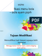 Menu Bola Bola Ayam Pipih