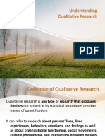 Understanding Qualitative Research