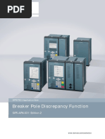 Breaker Pole Discrepancy Function