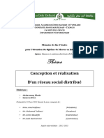 Conception Et Realisation Dun Reseau Social Distribue