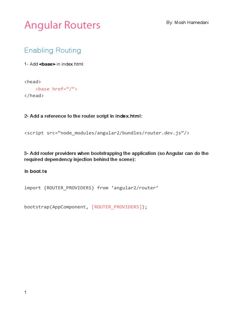 Angular Routers Cheat Sheet Areas Of Computer Science