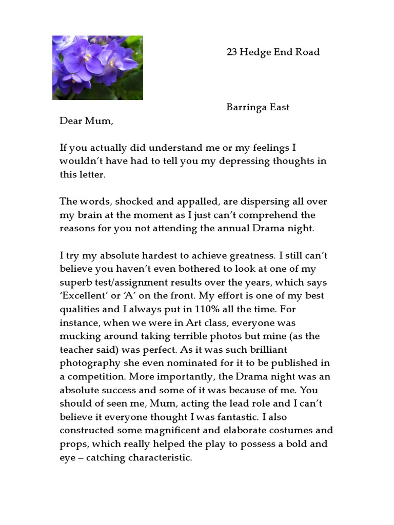 Hating Alison Ashley Letter | PDF
