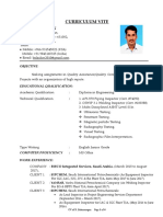 QA Engineer CV