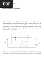 Current Components in A Transistor - Electrical4u