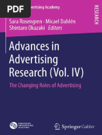 Advances in Advertising Research Vol 4 - The Changing Roles of Advertising