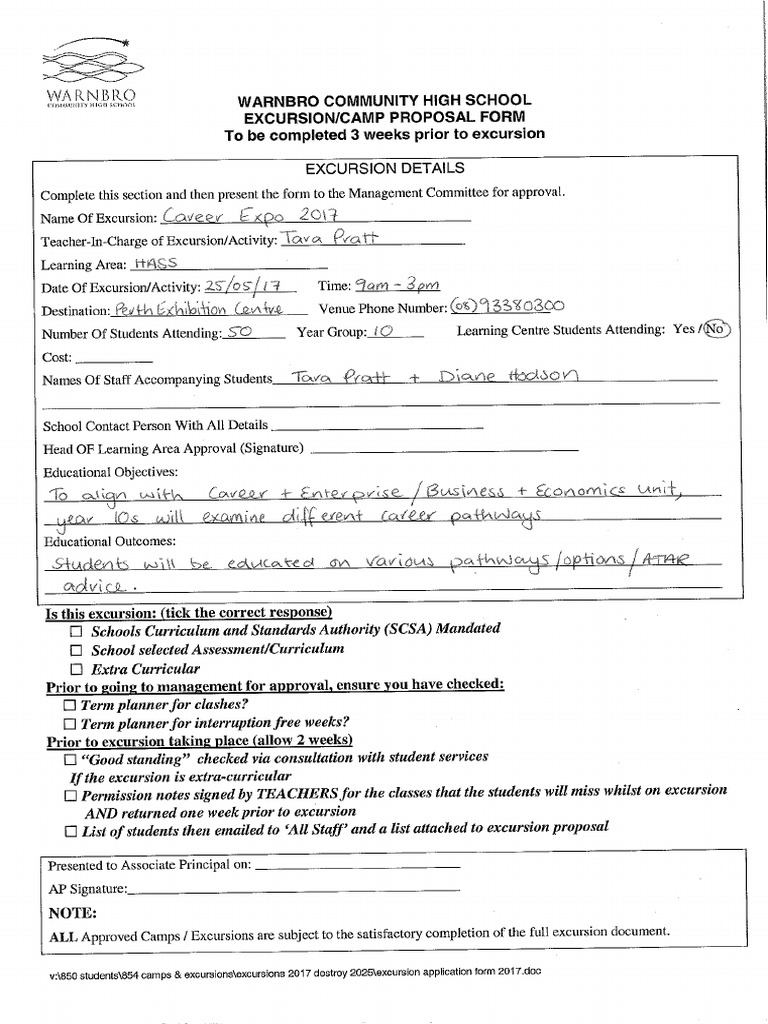 career expo proposal