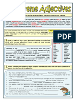 Extreme Adjectives Worksheet