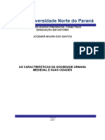 Cas Características Da Sociedade Urbana Medieval e Suas Cidades