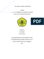 Makalah Sociolinguistics (Pidgin and Creole) 3