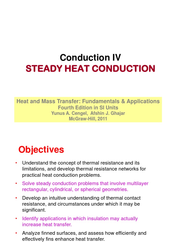 Conduction IV | PDF | Thermal Conduction | Heat Transfer