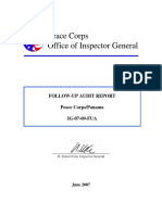 Peace Corps Panama FollowUp Audit Report