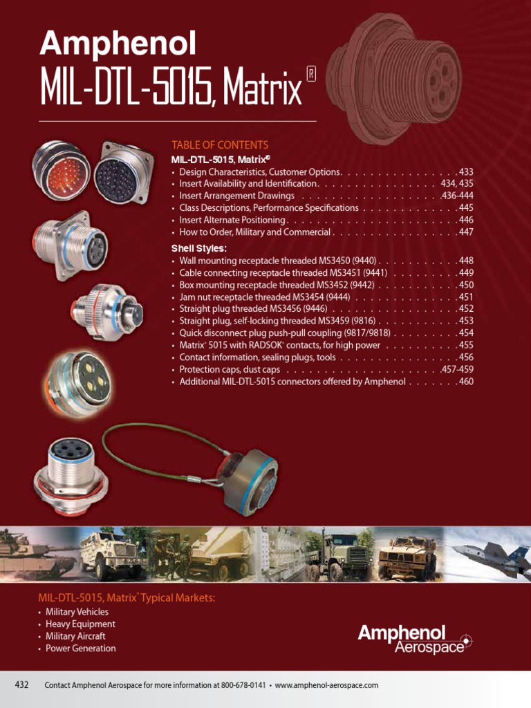 5015 Catalog | PDF | Electrical Connector | Electromagnetism